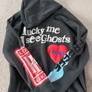 Lucky Me I See Ghosts Hoodie - Black